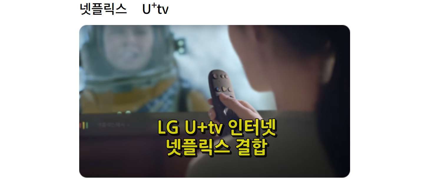 LG U+ 넷플릭스 결합 상품