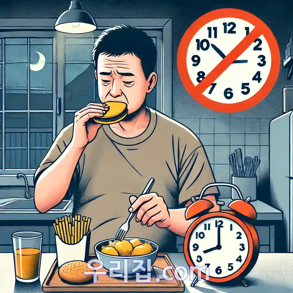 야식, 간식 금지