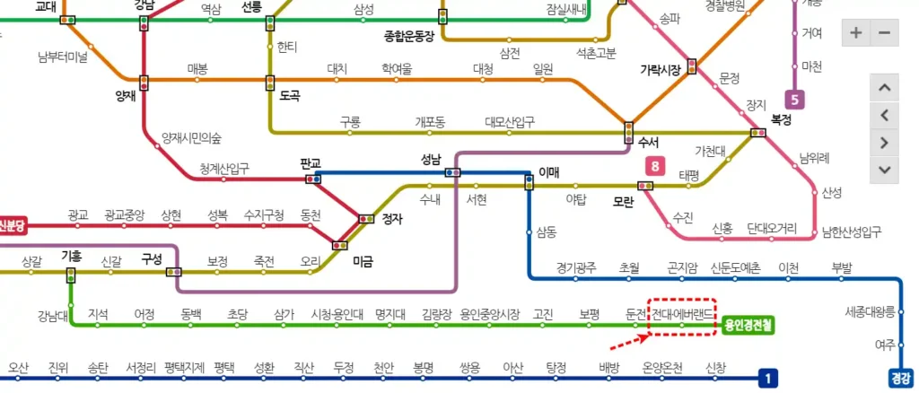 지하철 노선 정보